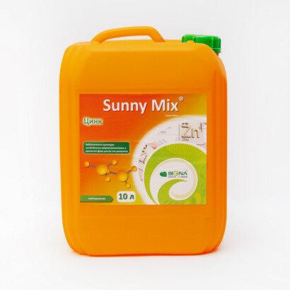 Sunny Mix® “Цинк” – Zn – 120 г/л + N – 55,8 г/л + вільні амінокислоти 27 г/л